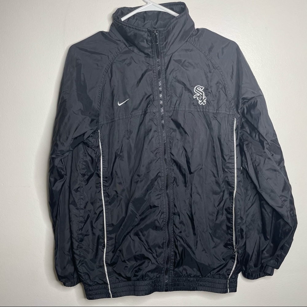 Nike MLB Windbreaker Vintage, All Black Jacket, Size Large